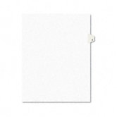 Avery-Style Legal Side Tab Dividers, One-Tab, Title G, Letter, White, Pack of 25