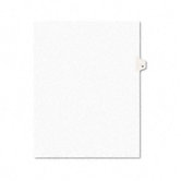 Avery-Style Legal Side Tab Dividers, One-Tab, Title H, Letter, White, Pack of 25
