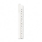 Allstate-Style Legal Side Tab Dividers, 26-Tab, A-Z, Letter, White, Set of 25