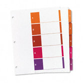 Ready Index Table/Contents Dividers (5 Tabs, 24 Sets/Box)