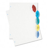 Style Edge Insertable Ref Dividers, Five-Tab, Letter, Assorted, Five per Set
