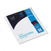 Worksaver Pocket Dividers with Insertable Clear Tabs (5 Tabs, 5 Sets/ Box)