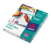 Index Maker Divider with Multicolor Tabs, Five-Tab, Letter, 25 Sets per Box