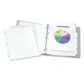 Index Maker Clear Label Dividers, 5-Tab, 11 1/4 X 9 1/4, 5 Sets