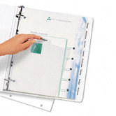 Index Maker Clear Label Dividers, Eight-Tab, Letter