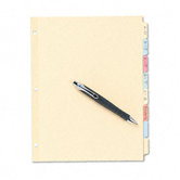 Write-On Plain Tab Dividers (8 Tabs, 24 Sets/Pack)