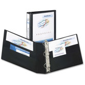 3-Ring View Binder, 1-1/2" Capacity, 11"x8-1/2", Various Colors