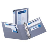 3-Ring View Binder, 2" Capacity, 11"x8-1/2", Various Colors