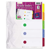 Designer Index Dividers, 5-Tab, Multi
