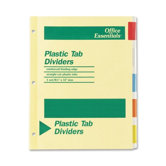 Office Essentials Insertable Tab Index Divider Set, Letter (Set of 5)