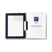 Flexiview Report Folders, Swing Clip, Navy/Black