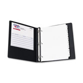 Economy Reference View Binder, 2in Capacity, Black