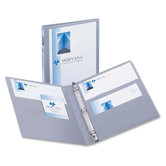 3-Ring View Binder, 1/2" Capacity, 11"x8-1/2", Shadow Gray
