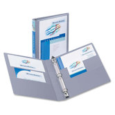 3-Ring View Binder, 1" Capacity, 11"x8-1/2", Shadow Gray