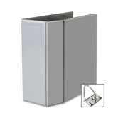 Nonstick Heavy-Duty EZD Reference View Binder, 5in Capacity, Gray