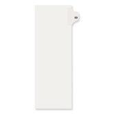 Avery-Style Legal Side Tab Divider, Title: 69, Letter, White, 25/Pack