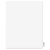 Preprinted Legal Side Tab Dividers, Exhibit T, Letter, White, 25/Pack
