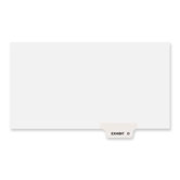 Preprinted Legal Bottom Tab Dividers, Exhibit O, Letter, 25/Pack