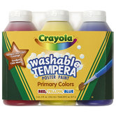Tempera Paint Washable 3ct 8oz