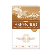 ASPEN 100 Office Paper, 92 Brightness, 20lb, 11 x 17, White, 2500 Sheets/Carton