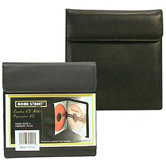 Premium Leather CD DVD Holder Portable Case