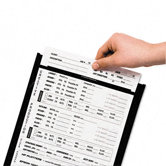 Stitched Both Sides Clear Shop Ticket Holders, 8 1/2 X 11 (25/Box)