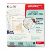 Non-Glare Standard Weight Polypropylene Sheet Protector (50/Box)