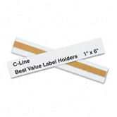 Label Holders, 6 X 1 (50/Pack)