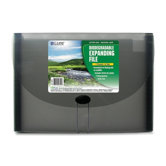 Biodegradable Expanding File,7-Pocket,6-Tab,Letter,Smoke