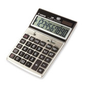 10-Digit Desktop Calculator, Dual Power, 6-3/4"x4-5/8"x1-3/8"