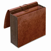 Globe-Weis 5.25" Expansion Accordion Wallet, Straight, Redrope, Letter