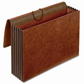 Globe-Weis 5.25" Expansion Accordion Wallets, Straight, Redrope, Legal