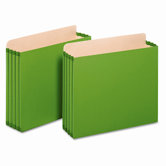 Globe-Weis 3.5" Expansion File Pockets, Straight, Letter (10/Box)