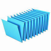Globe-Weis Hanging Accordion Folders, Letter Size (2 Sets/Box)