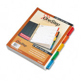 Quickstep Onestep Bulk Index System, Title: 1-5, Letter (24 Sets/Box)