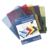 Poly Expanding Pocket Index Dividers, 5-Tab, Letter