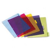 Poly Index Dividers, 4 Sets/Pack, 5-Tabs/Set, 4 Sets/Pack