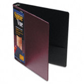 Spinevue Round Ring View Binder, 1in Capacity, Maroon