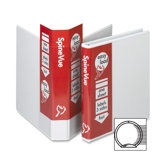 Spinevue Round Ring View Binder, 1in Capacity, White