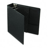 Vinyl Clearvue Xtravalue D-Ring Presentation Binder, 2in Capacity, Black