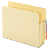 Globe-Weis 3.5" Expanding Standard File Pocket, End Tab, Manila, Letter