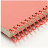 Carla Craft 12" 18mm Binding System Spiral Ring in Rose Red