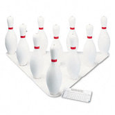 Bowling Set, Plastic/Rubber, 1 Ball/10 Pins/Set