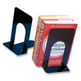 Bookends, Non-skid, 9", Steel, 2/PR, Black