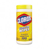 Lemon Scent Disinfecting Wet Wipes, Cloth, 35/Canister, 12/Carton