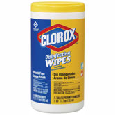 Lemon Scent Disinfecting Wet Wipes, Cloth, 75/Canister, 6/Carton