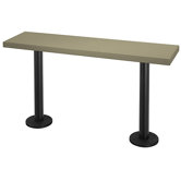 Lenox Pedestal Bench - 3 Ft (2 Pedestals)
