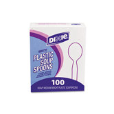 Plastic Cutlery, Heavy Mediumweight Soup Spoon, 100 Pieces/Box