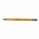 Ticonderoga Beginners Wood Pencil with Eraser, 12/Pack
