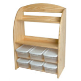39" H Kid's Bookcase and Toy Organizer